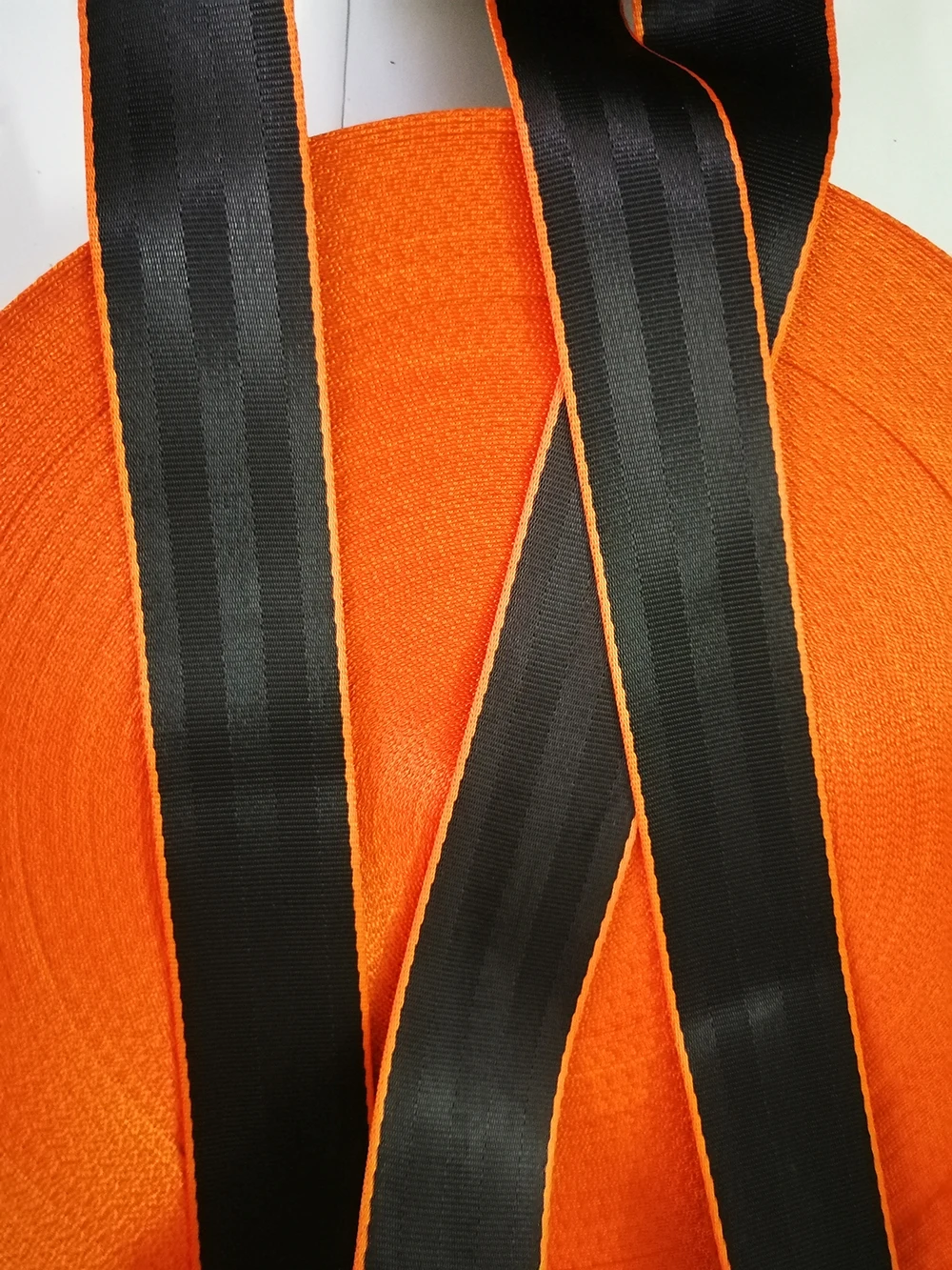 Black-orange 3M-36M Car Seat Belt Webbing Universal Car Personalized Modification Seat Belt Webbing Car Accessories