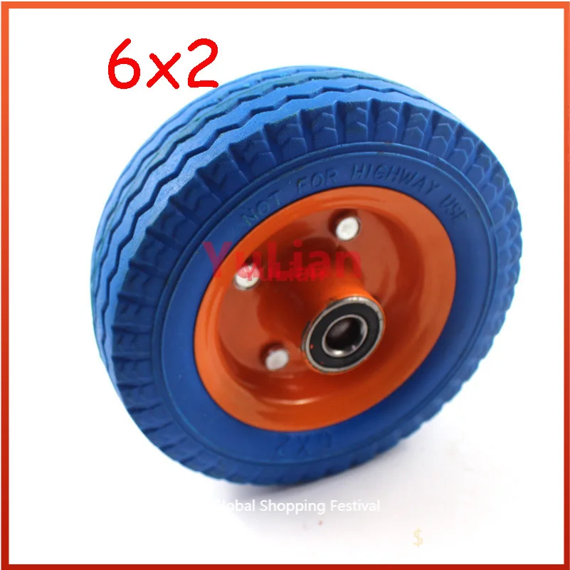 

Надувная износостойкая шина 6 дюймов, промышленного класса, колесо тележки 6x2, сменная внутренняя трубка