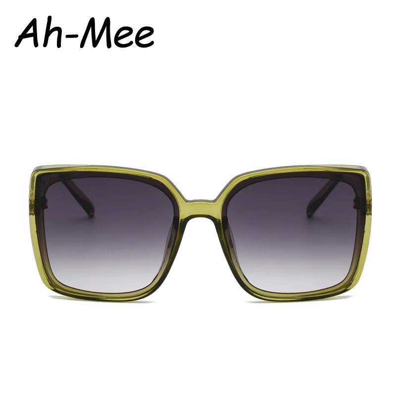 Fashion Oversize Square Sunglasses Women Vintage Brand Designer Trendy Large Frame Sun Glasses Men Gradient Lens Eyewear