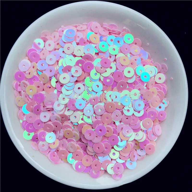 2000pcs paillettes in PVC paillettes allentate in plastica multicolore per abito da casa decorazioni per matrimoni paillettes perline di vetro tubo