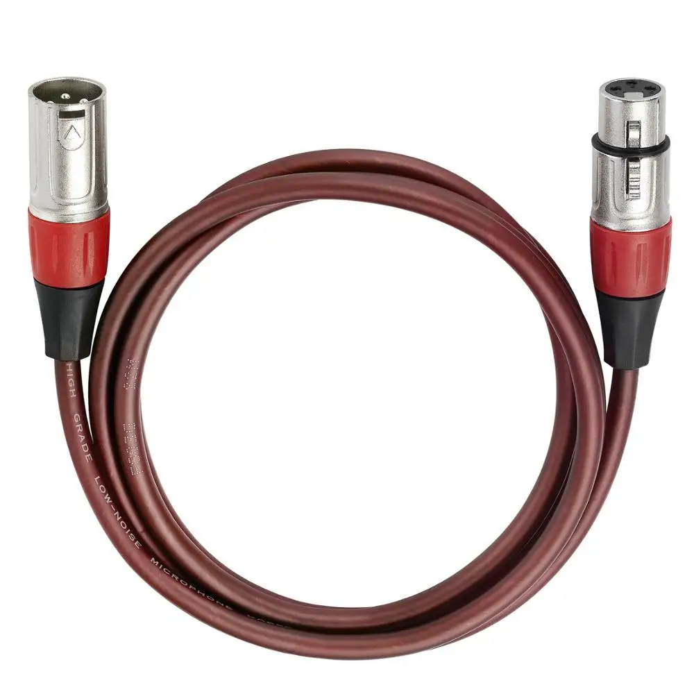 Bochara High Elastic XLR Cable Male to Female Extension Cable Shielded For Mic Amplifier Mixer 1m 1.8m 3m 5m 10m 15m 20m