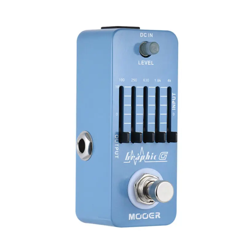 Mooer Meq1 Graphic G Effector Electric Guitar Effect Pedal Guitar Parts Accessories Five Stage Equalization Eq Guitar Equalizer