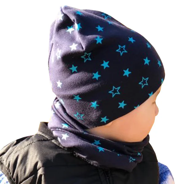 New Winter Children Scarf Hat Sets Cartoon Dinosaur Baby Head Cover Spring Warm Neck Collar Kids Beanies Set Cotton Children Hat