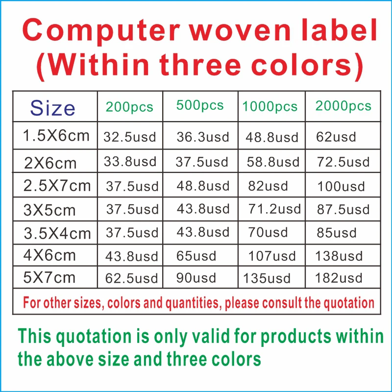 Free Shipping Customized High Density Woven Labels /Garment Labels/Clothing Printed Label/embroidered Tag With Cut 1000pcs A Lot