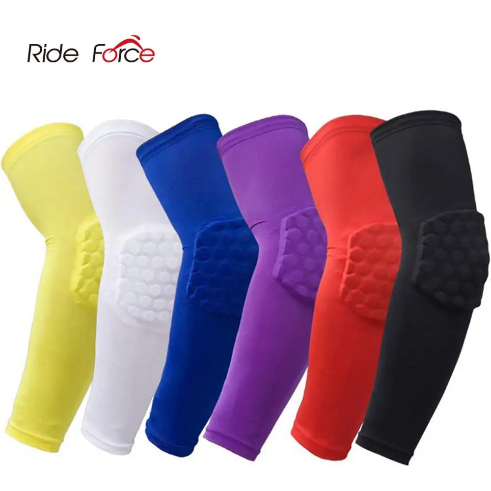 1 PC Honeycomb Sports Elbow Support Training Brace Protective Gear Elastic Arm Sleeve Bandage Pads Basketball Volleyball