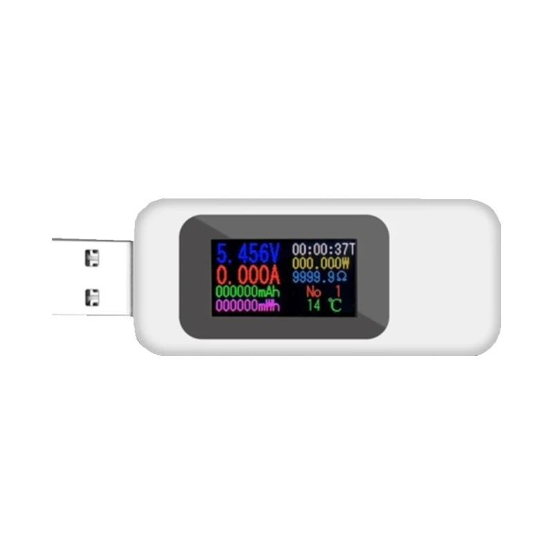 

Измерительный прибор USB цветной экран usb тестер зарядное устройство детектор Вольтметр Амперметр 9 групп хранения данных