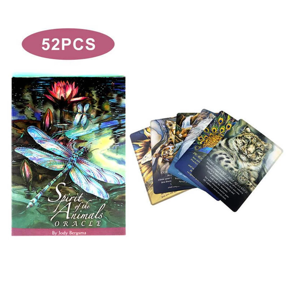 

Tarot Cards Spirits of The Animals Oracle Cards Games Set Party Entertainment Board Games for Adult Children