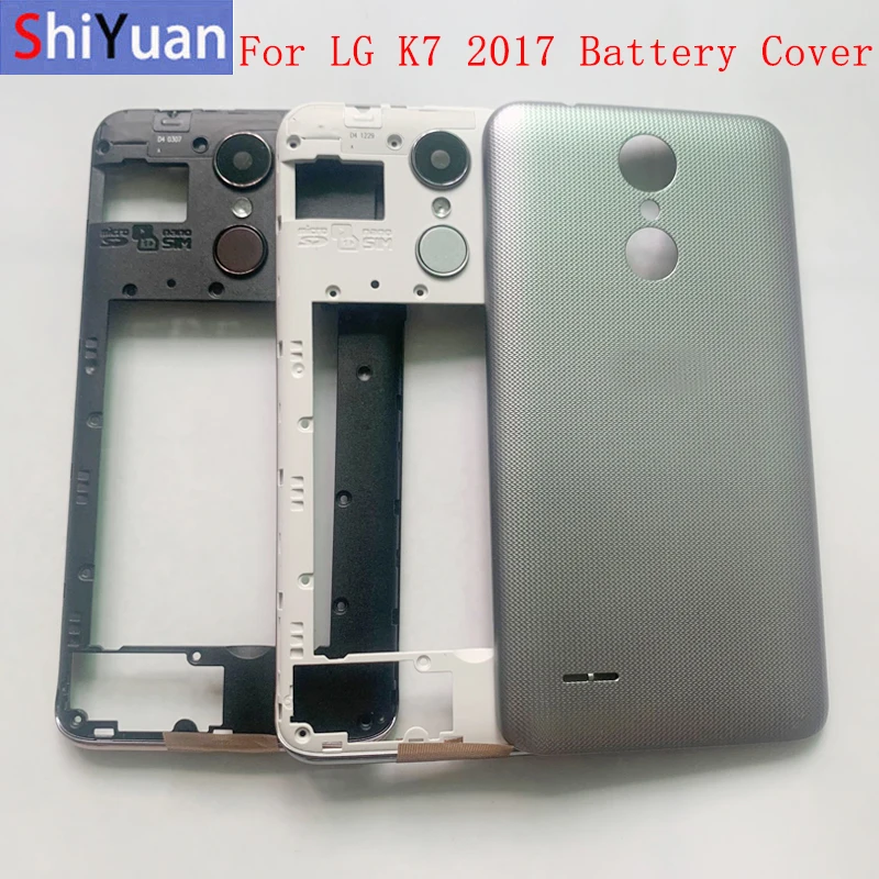 

Battery Case Cover Rear Door Housing Back Case For LG K7 2017 X230 Battery Cover Rear Frame with Logo