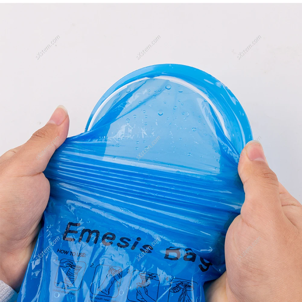 Trash Bag 1000ml 50pcs Household garbage bags Disposable Emergency Bag Portable Travel Car Sickness Nausea Pe Vomit Trash Bag