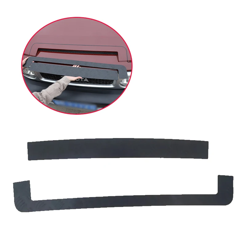 

For Toyota FJ Cruiser 07-21 Alloy Car Garnish Cover Front Engine Machine Grille Grill Upper Hood Stick Lid Trim Car Accessories