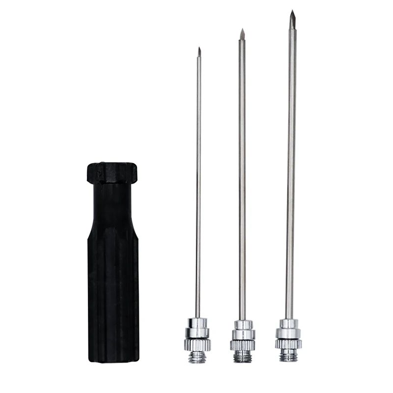 1Set Cattle Trocar Needle Stainless Steel Trocars Livestock Cow Sheep Rumen Stomach Puncture Exhaust Needles Ruminant Tools