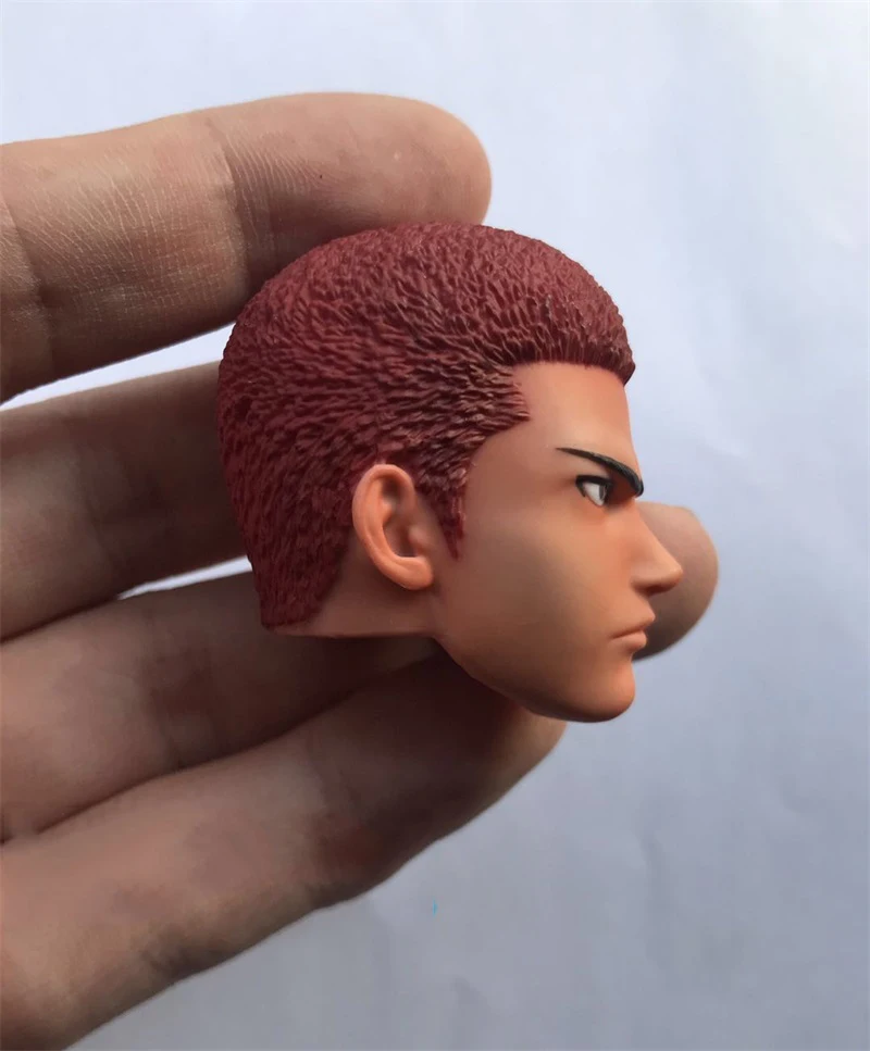 W magazynie na sprzedaż 1/6 figurki z kreskówek koszykówka Yingmu Power Forward rzeźba męskiej głowy dla zwykłych 12-calowych lalek figurki