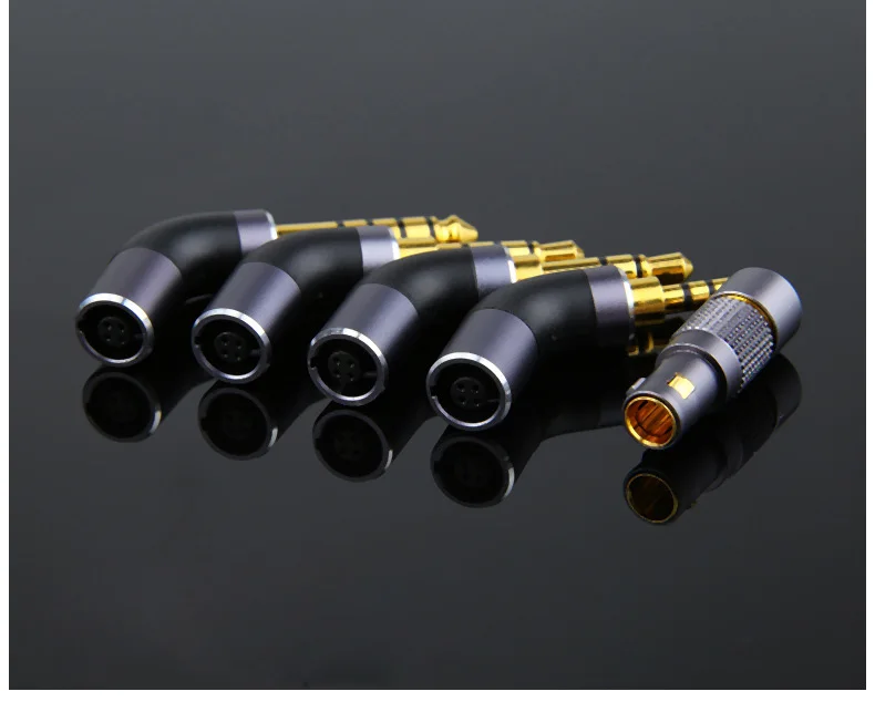 Conector balanceado dk4001/dk3001pro/dk2001/hulk auto-travamento automático 3.5mm single-ended 2.5/3. 5pro/4.4mm