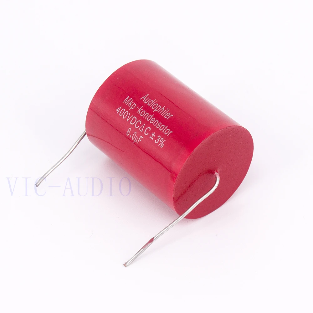 

Audiophiler Mkp Capacitor 8.0uf 400V DC ±3% HIFI Fever Electrodeless Capacitor Audio Capacito Coupling Frequency Dividing 8uf