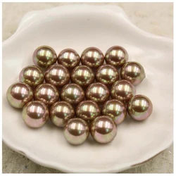 Champagne Color Nice Quality South Sea Oyster Shell Pearls Half Drilled Loose Pearls, 50pcs/lot