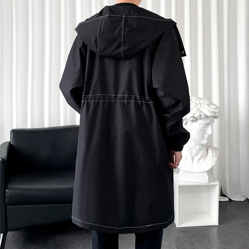Autumn Men Korean Style Trench Men Fashion Solid Color Casual Long Coat Male Streetwear Loose Windbreaker Men Fleece Overcoat 6 Autumn Men Korean Style Trench Men Fashion Solid Color Casual Long Coat Male Streetwear Loose Windbreaker Men Fleece Overcoat 6