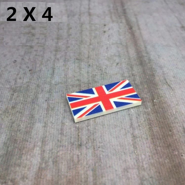 U.S.A Britain National Flag Map Modern Soldier MOC SWAT military weapons playmobil figures Building Block Brick mini toys