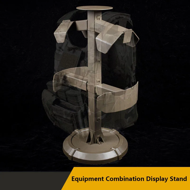 Imagem -03 - Equipamento Tático Combinação Display Stand Adequado para Capacete Colete Selo da Cintura Ajustável e Removível