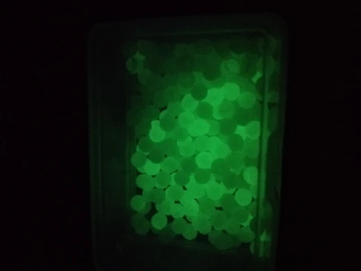 Wifreo 100 stücke Luminous Perlen Angeln Raum Bohnen Runde Float Kugeln 3mm-12mm Kunststoff Licht Glowing Runde tackle Köder Zubehör – Detail 6