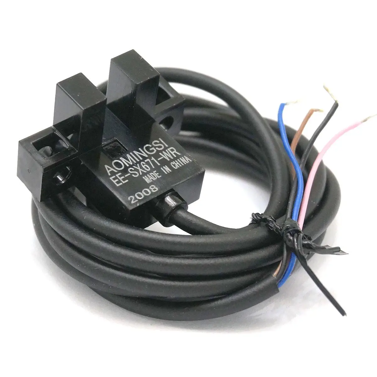 NPN DC5-24V 100mA Slotted Optical Switch EE-SX671-WR 5MM Photoelectric sensor 1 Meter Wire