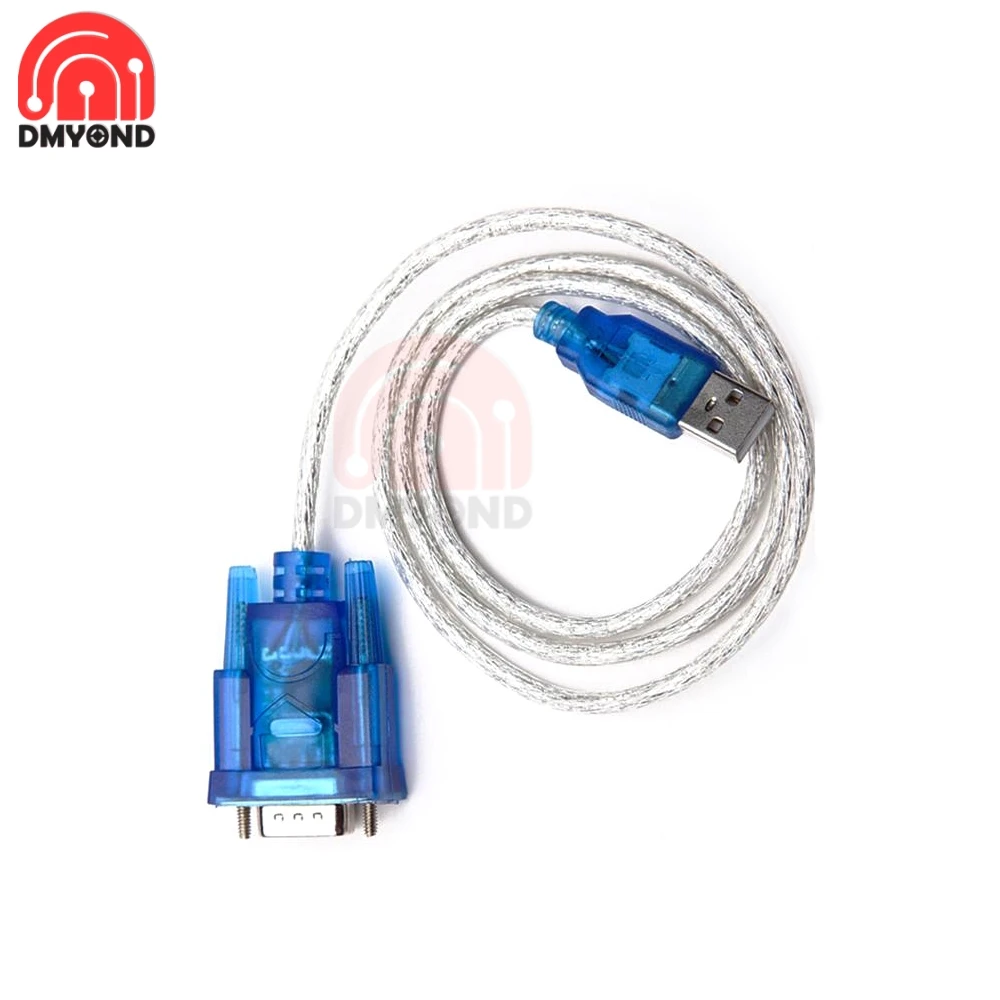 80cm USB to Serial Cable USB 2.0 to Serial RS-232 DB9 9 Pin COM Adapter Converter Cable CH340 Chipset USB To RS232 Support WIN10