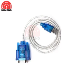 80cm USB to Serial Cable USB 2.0 to Serial RS-232 DB9 9 Pin COM Adapter Converter Cable CH340 Chipset USB To RS232 Support WIN10