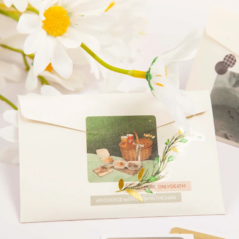 30 Pcs Large Quantity Journal Sticker Kawaii Flowers Scrapbook Material Decorative Memo Pad Sticker Creative DIY Gift Stationery