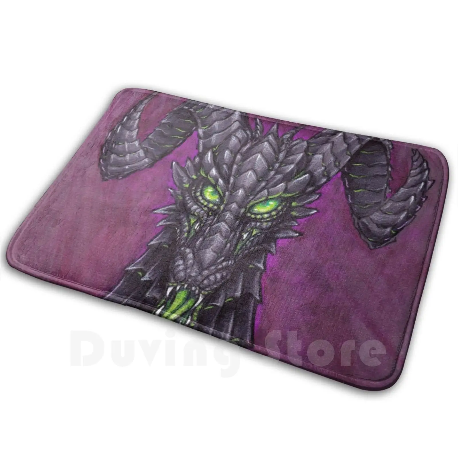 Toxic Dragon Carpet Mat Rug Cushion Soft Toxic Dragon Poison Venom Fantasy