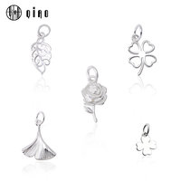 5 Types 925 Sterling Silver Unique Charms Pendant Lovely Cute Small Pendent For Jewelry Making Gifts Necklace Bracelet DIY 1 PCS