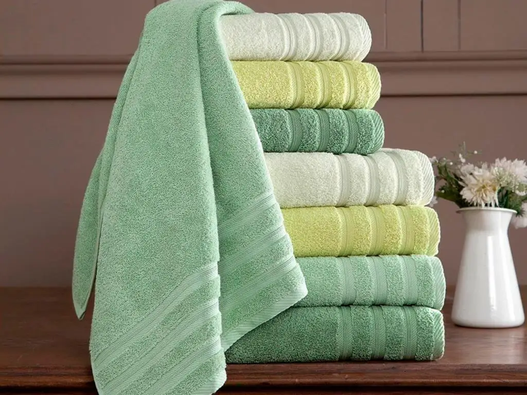 Rainbow Bath Towel 90x150 Cm 4 pcs Green