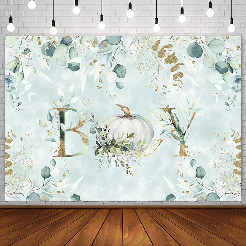 Avezano Photography Backdground Baby Shower Flower Pumpkin Newborn Boy Birthday Party Decor Backdrop Photo Studio Photozone