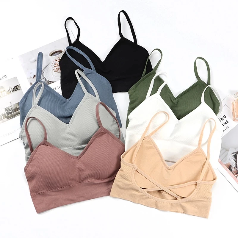 

Yoga Tops Fitness Women Girls Sport Bra Cotton Women Fashion Bra Tops Breathable Yoga Running Sport Bra