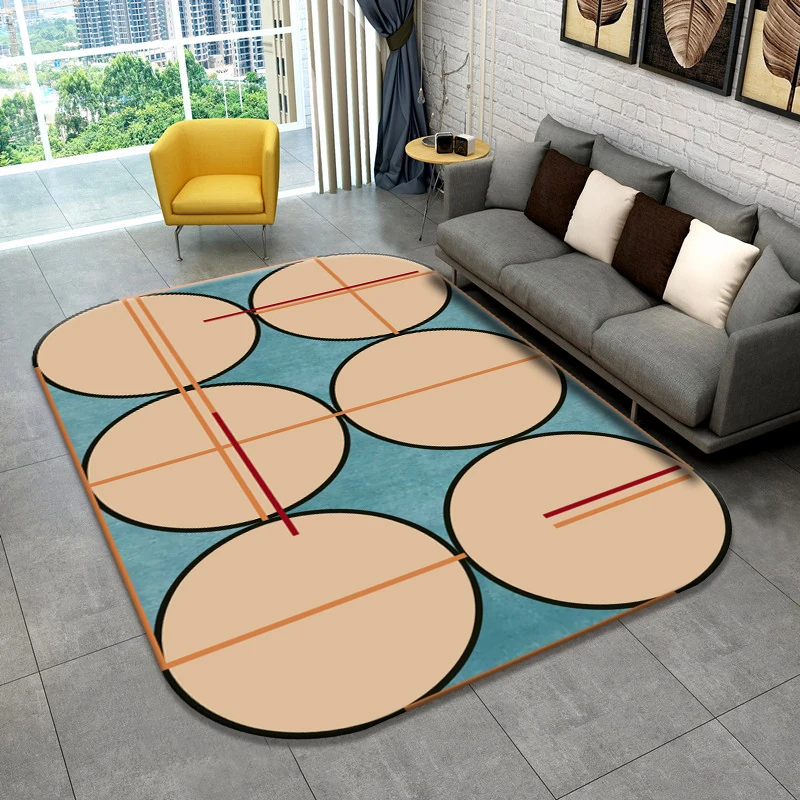 

Modern Geometric Art Carpets for Living Room Bedroom Area Rug Nordic Home Bedside Floor Mat Soft Study Room Teppich Large Rugs