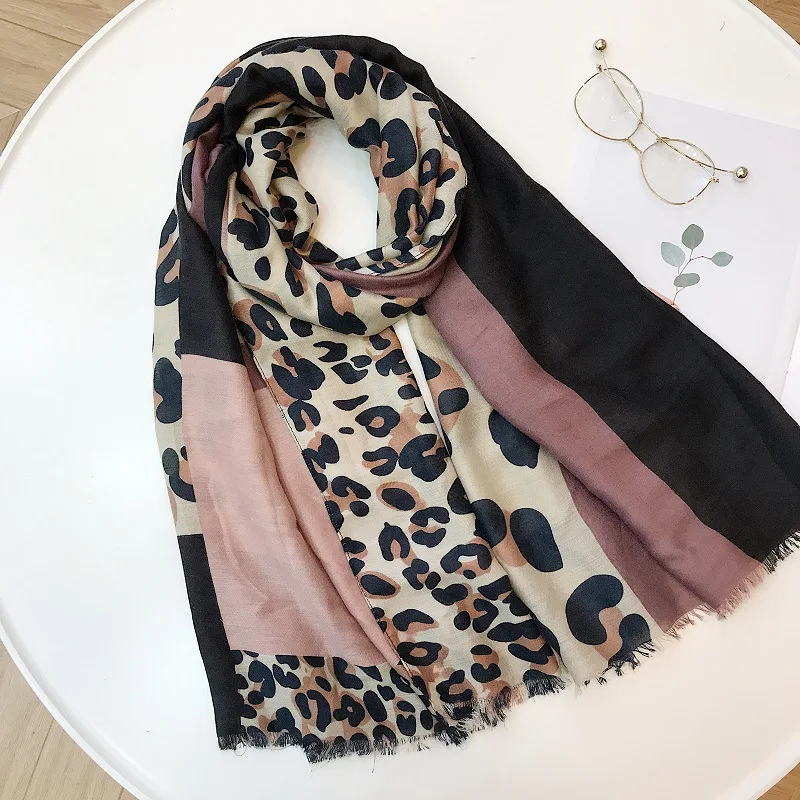 Winter scarf korean style,animal print Neckerchief,leopard scarf,Luxury Brand Muslim Hijab,head scarves,cape shawl femme poncho