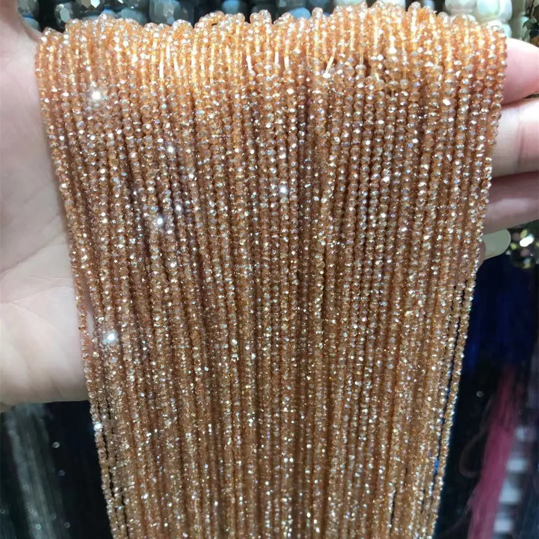 1x2mm 220 stücke AB Farbe Glänzende Kristall Glas Perlen Facettierte Glas Rondel Spacer Rocailles Für Schmuck Machen DIY Erkenntnisse Großhandel – Detail 6