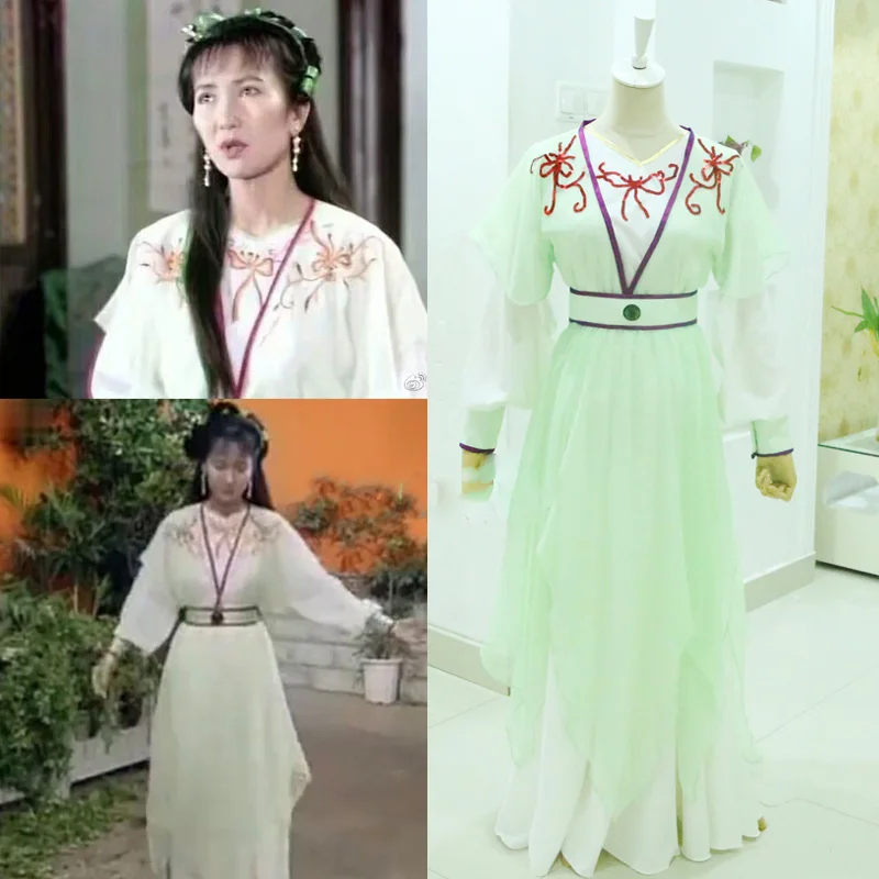 9 Designs Fairy Costume for Chinese Famous TV Play Legend of White Snake Baisuzhen South Song Dynasty Female Hanfu