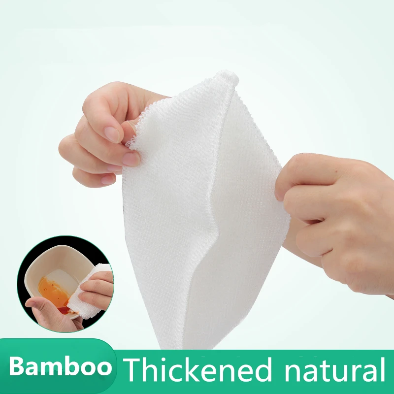 10PCs High Efficient Anti-grease Bamboo Fiber kitchen towels Dish Cloth Washing rags Magic Cleaning dishcloth Wiping dropshiping