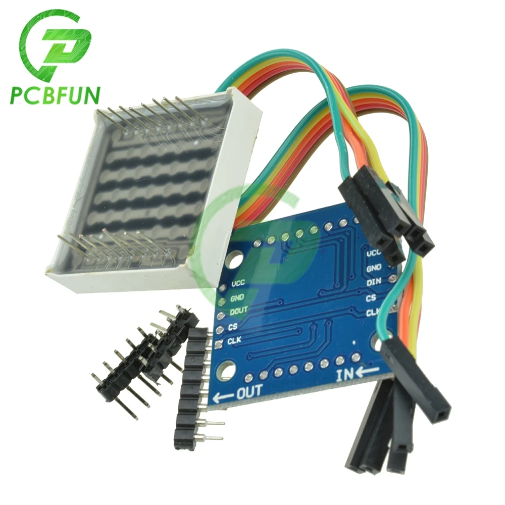 8x8 8*8 MAX7219 Dot Led Matrix Module MCU LED Display Control Module For Arduino 5V Interface Module with Cable