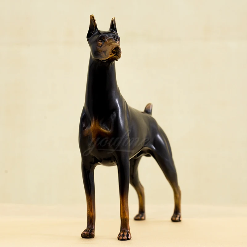 Bronze Dog Sculpture Bronze Dog Statues Animal Sculptures Bronze Casting Art Crafts For Home Decoration Collection