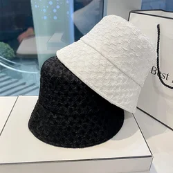 Women's Summer Fisherman Hat Japanese Embossed Folds All-match Bucket Hats 2021 New Best-selling Korean Sun Shade Basin Cap