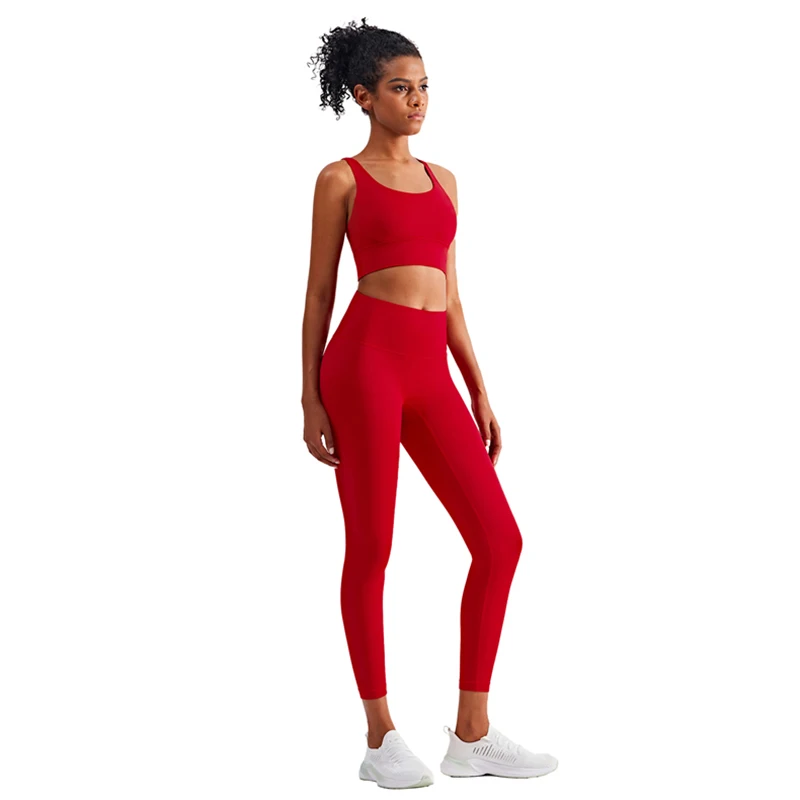 Women Sports Sets Fitness Suit New Arrival Yoga Bra And High Waist Leggings 2 Pcs Workout Running Gym Sportswear Vnazvnasi