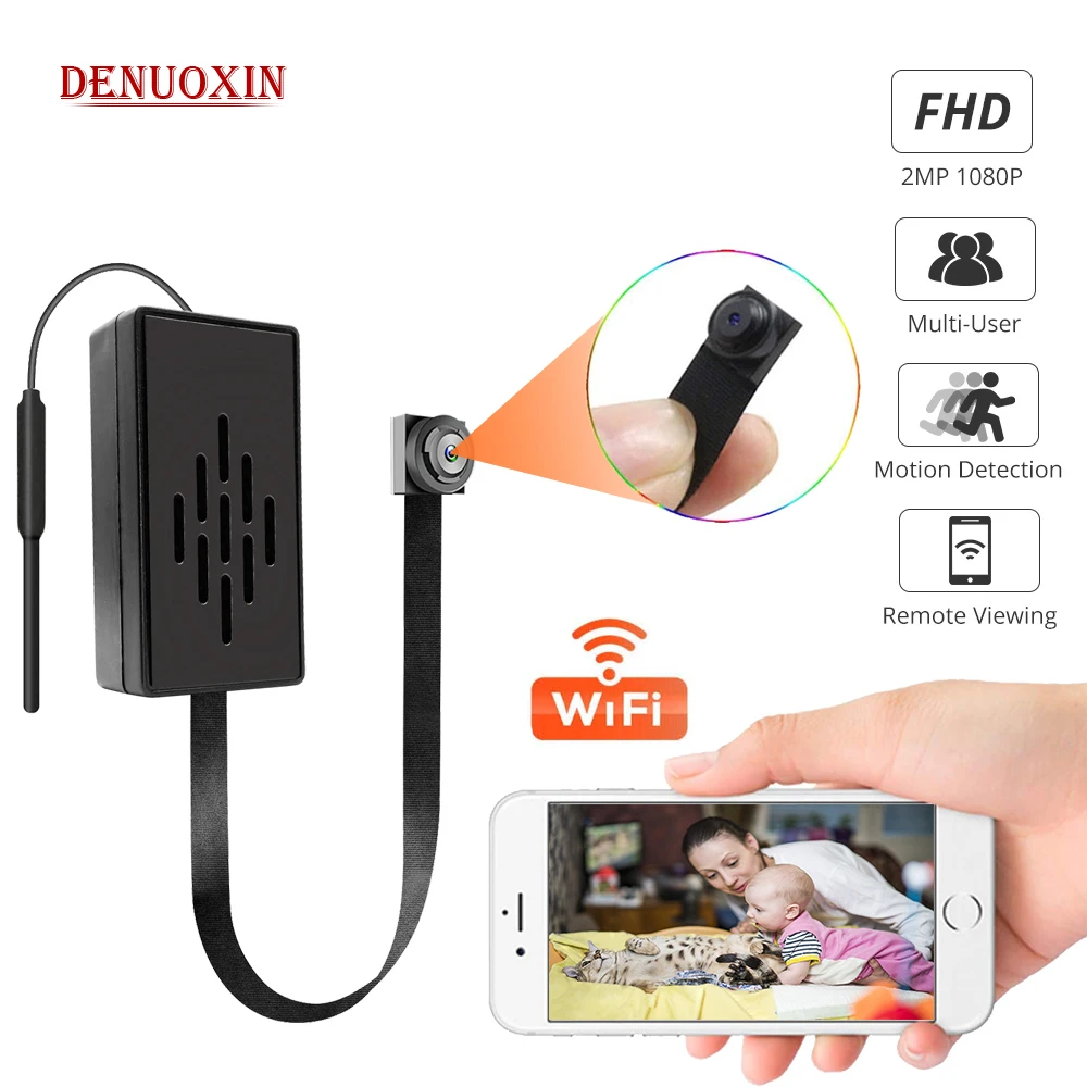 HD 1080P DIY Portable 4K WiFi IP Mini Camera Motion Detection Remote View P2P wireless Micro Camcorder Loop Recording  with batt