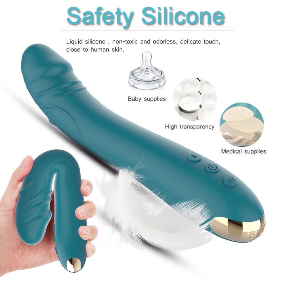 FLXUR Soft Dildo Vibrator for Women G Spot Vagina Massager Clitoris Stimulator Vibrators Female Masturbator Sex Toys for Woman