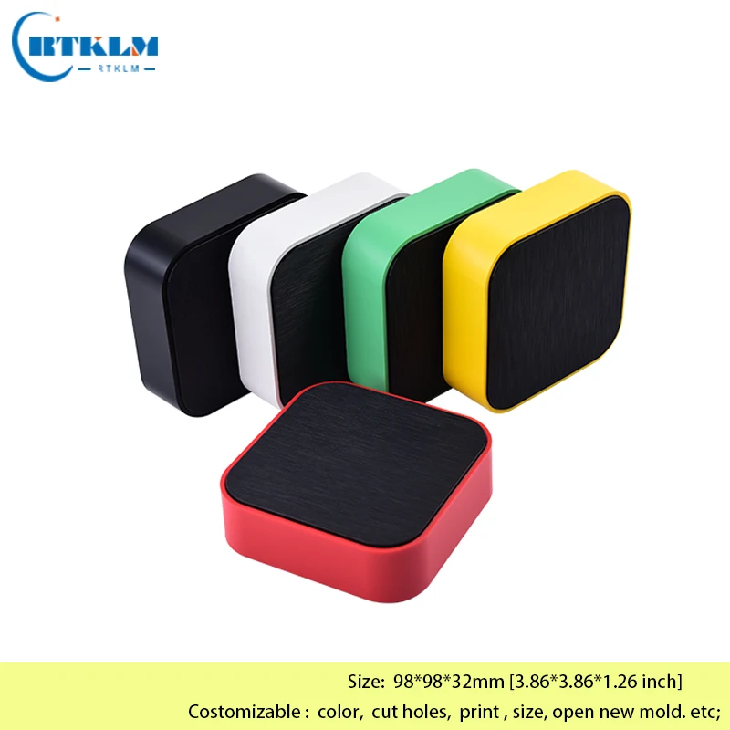 High Quality Plastic Box for Electronic Project ABS Housing Instrument Case DIY Junction Box Small Desktop Box 98*98*32mm