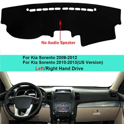 For Kia Sorento 2009 2010 2011 2012 2013 2 Layers Car Dashboard Cover Carpet Cape Rug Pad Carpet Dashmat Sun Shade Protector