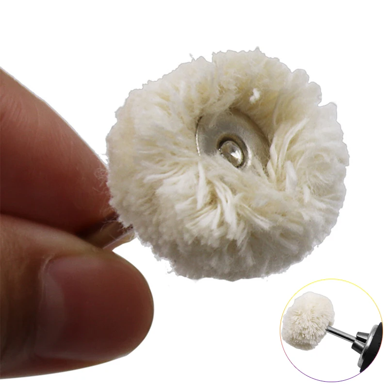 3mm 10pcs Wool Polishing Brush for BOSCH Dremel Accessories Grinding Buffing Wheel Grinder Head Drill Rotary Tool Accessories