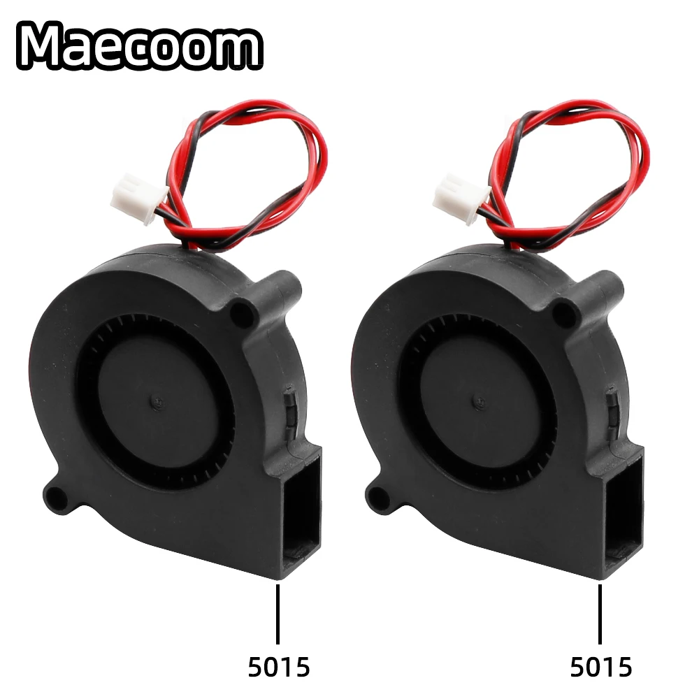 1PCS Maecoom 5015 50mm DC 24V 12V 2Pin Sleeve Bearing Brushless Cooling Turbine Blower Fan 50mm x 15mm Blower Cooler Fan