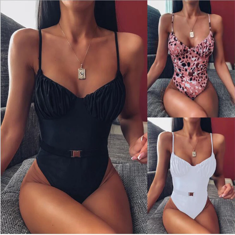 

2021 New Print Sport Bandeau Push up Bikinis Sexy Marble Women Swimsuit High Waist Swimwear Women bathing suit Beach wear