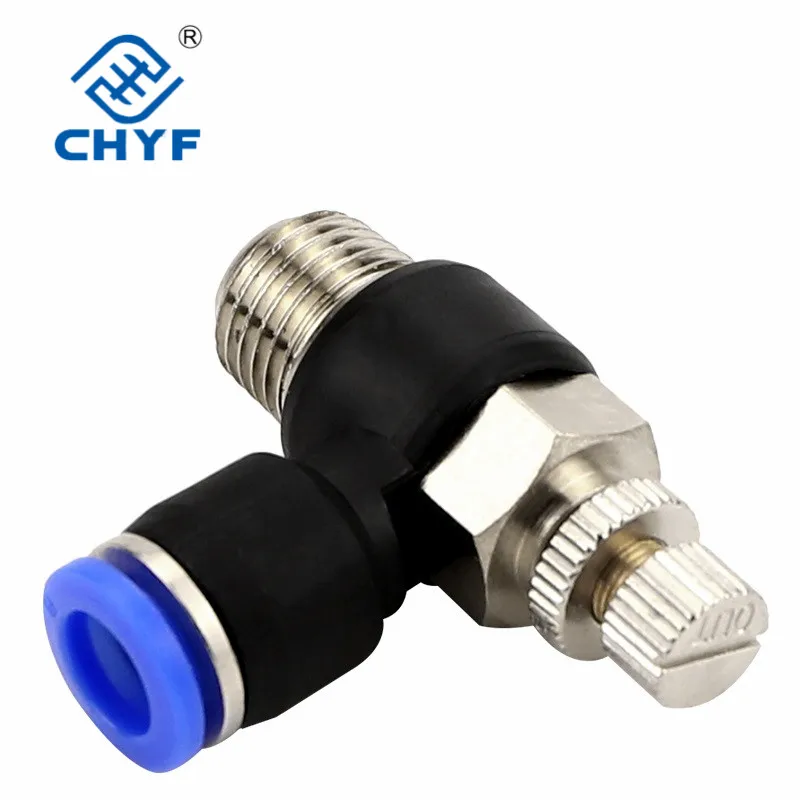 Pneumatic quick connector SL6-01 cylinder throttle valve SL8-02 speed adjustment SL4-M5 adjustable SL10-03/SL12 SL