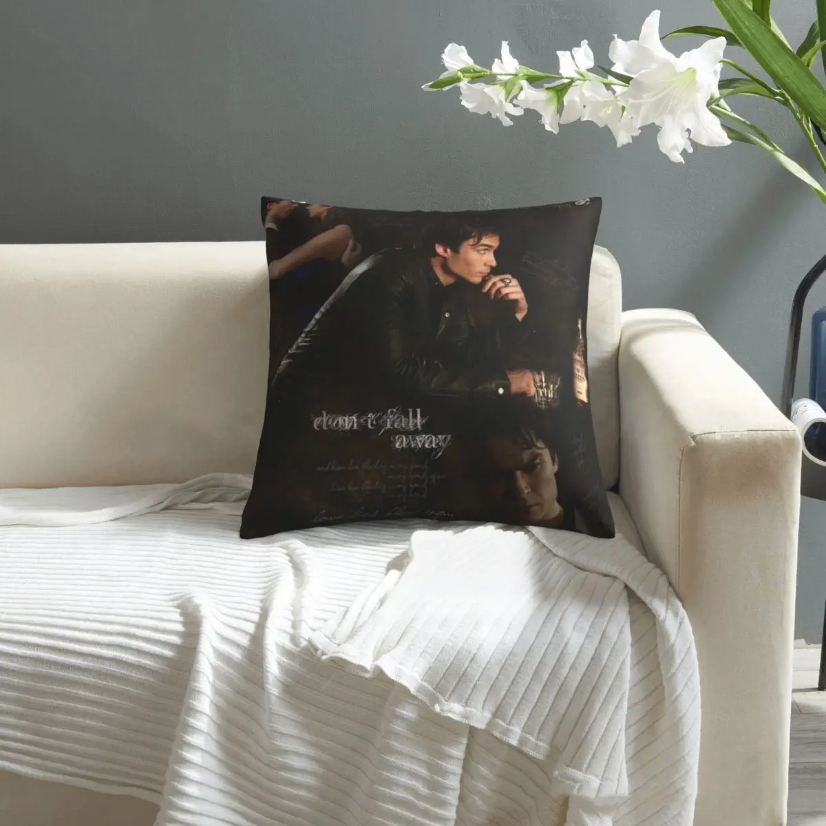 The Vampire Diaries pillowcase printed cushion cover sofa waist pillow pillow cover